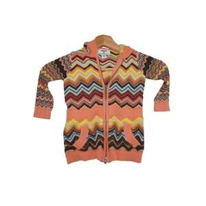 Missoni for Target Baby Zip Sweater 18M Chevron Knit Hoodie Multicolor